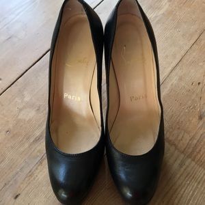Authentic Christian Louboutin Black kid heels